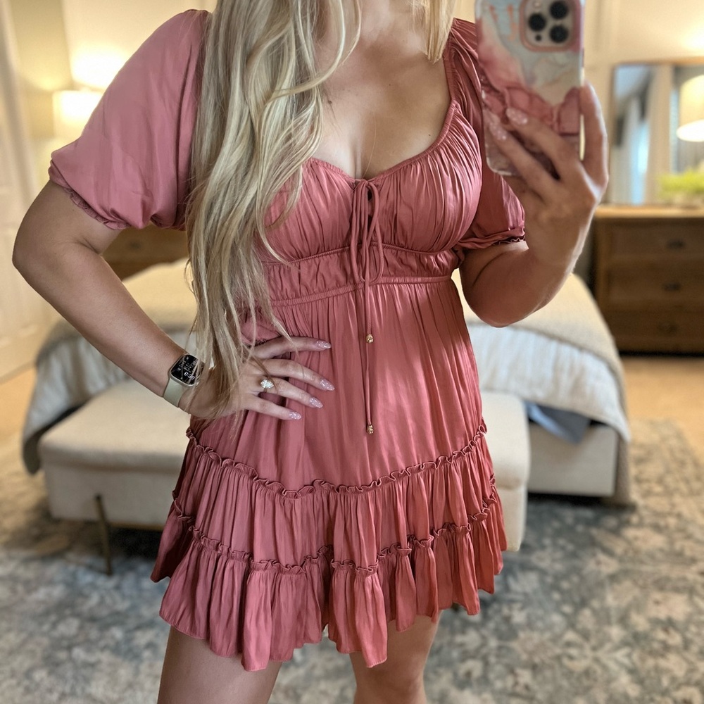 Lizard Thicket Blush Mini Dress